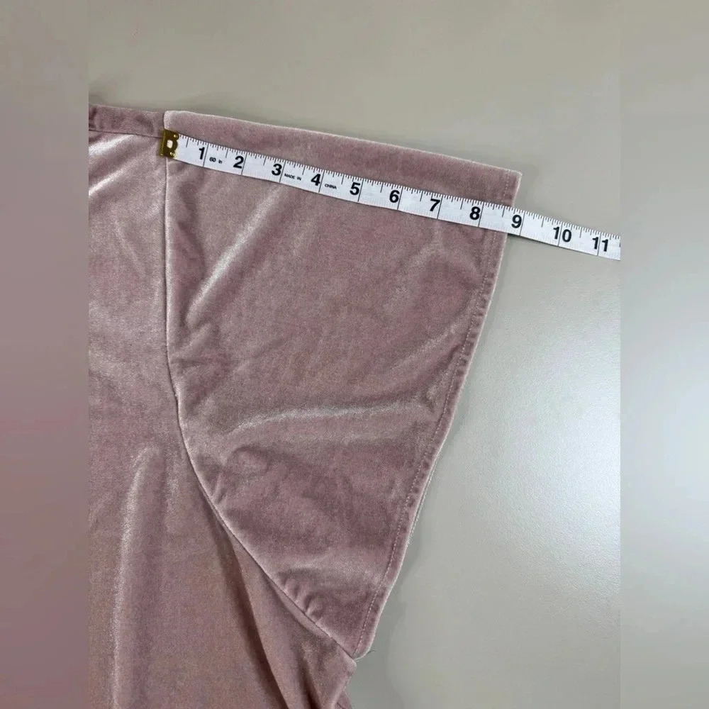 Madewell velvet butterfly sleeve top Blush Dusty Rose Size XL - Picture 10 of 16